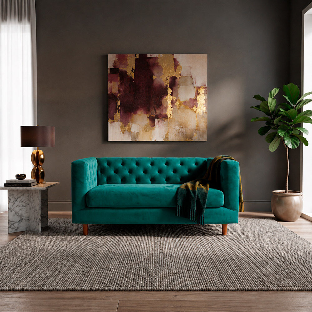 Sofá Tela Velvet Latam Home Brescia 2 Cuerpos