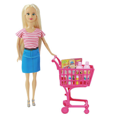 Muñeca de moda de compras de 29 cm Boonie Pink