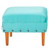 Pouf Bodevir Provenza Tacha Felpa 04 Turquesa&nbsp;