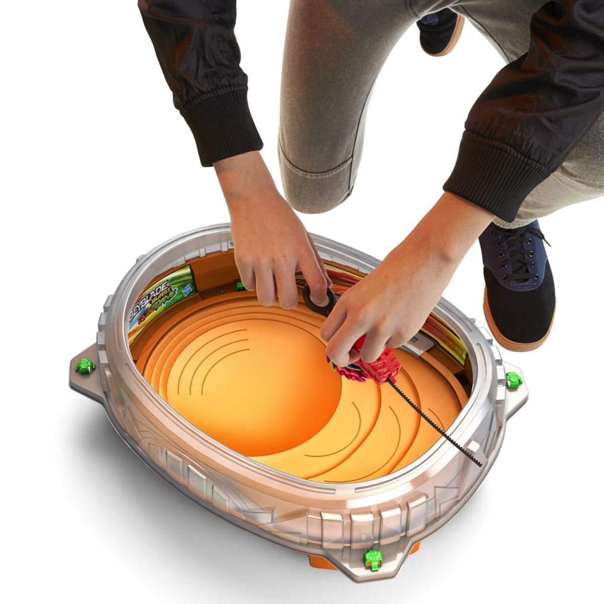 Estadio Beyblade Burst Quad Drive Naranjo