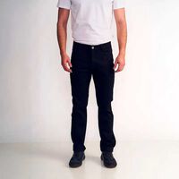Jeans Straight Tiro Alto Hombre Ellus Black