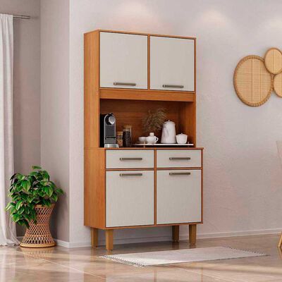 Imagen 2 del producto Mueble de Cocina Casanova Borja 4 Puertas 2 Cajones Blanco Café