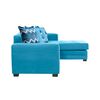 Sof&aacute; Seccional Derecho Living Factory Milan 3 Cuerpos Azul Piedra