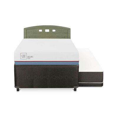 Imagen 1 del producto Cama Nido CIC 1,5 Plazas Excellence Plus + Respaldo Gales Olivo