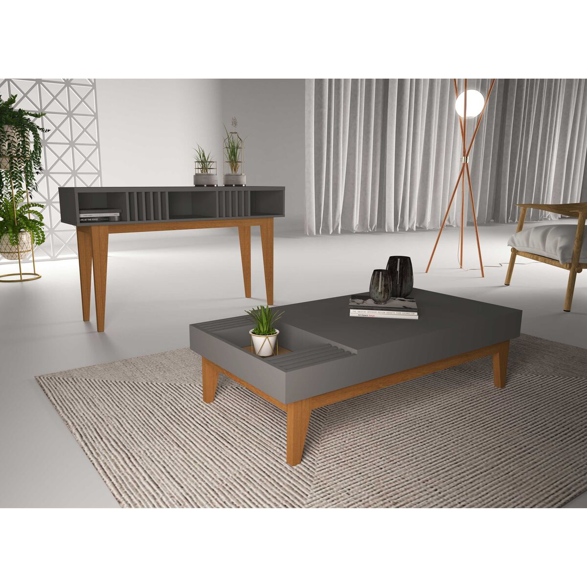 Mesa de Centro Exit La Vie Off White Nature