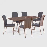 Juego de Comedor Roca Roma 6 Sillas Canela