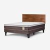 Cama Europea Rosen 2 Plazas New Style 4 Plus + Respaldo Tabor