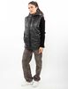 Parka Puffa Ecocuero Sin Mangas Mujer Icono