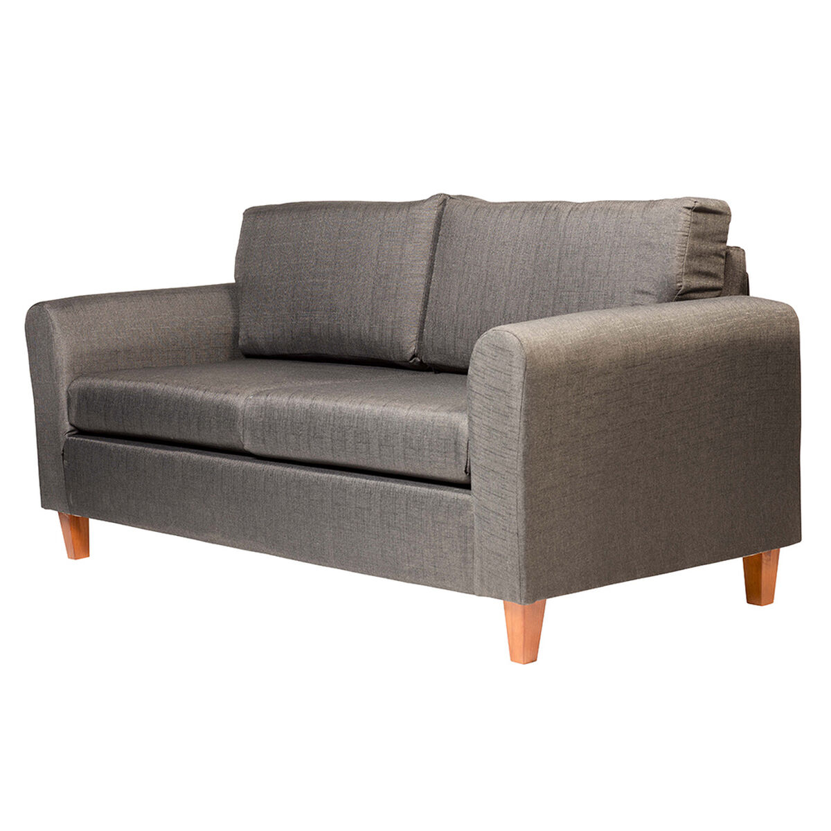 Juego de Living Delfos Sofá 3 Cuerpos + Sofá 2 Cuerpos Grafito