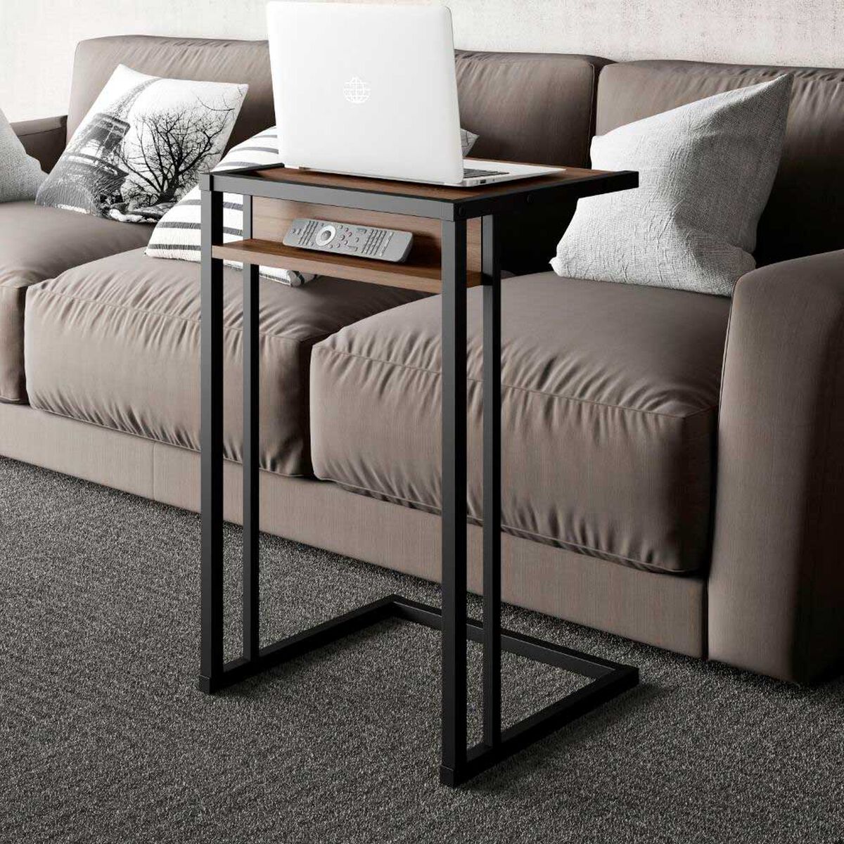 Mesa Lateral Roca Fit Nogal