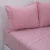 Sábana de Polar Broderie Rosa 2 Plazas