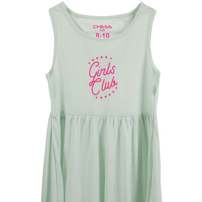 Imagen 2 del producto Vestido sin Mangas Niña Chess Fucsia, Lavanda, Menta, Morado