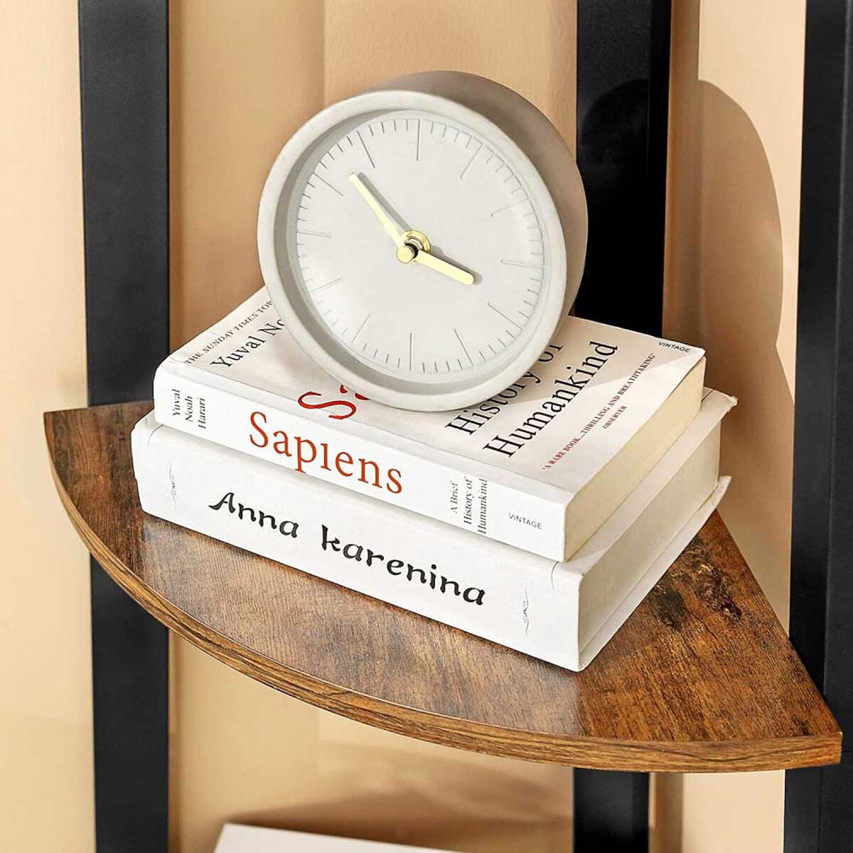 Repisa Esquinera Fm Furniture Metalwood Colection Marrón Rústico