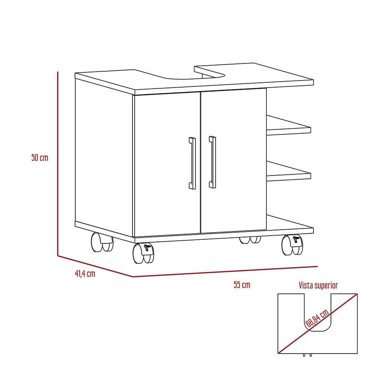 Mueble Optimizador Lavamanos Bath 300