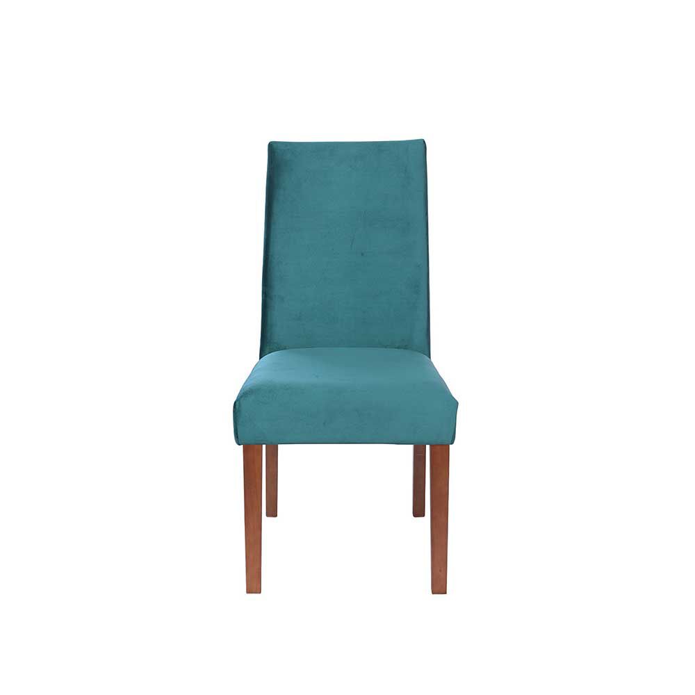 Silla Latam Home Cadiz Tela Velvet Turquesa