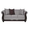Juego de Living Black Factory Barcelona Sofá 3 Cuerpos + Dos Sillones 1 Cuerpo Crema