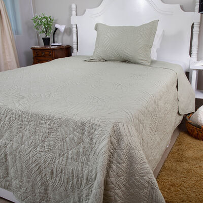 Quilt Doral 1,5 Plazas Beige Bubbly