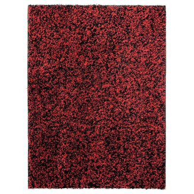 Imagen 2 del producto Alfombra Shaggy Bicolor 150 X 200 Cm Red Black