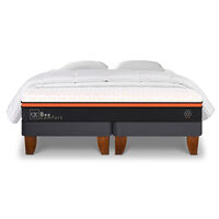 Cama Europea CIC Base Dividida King Bee Comfort + Almohadas + Plumón