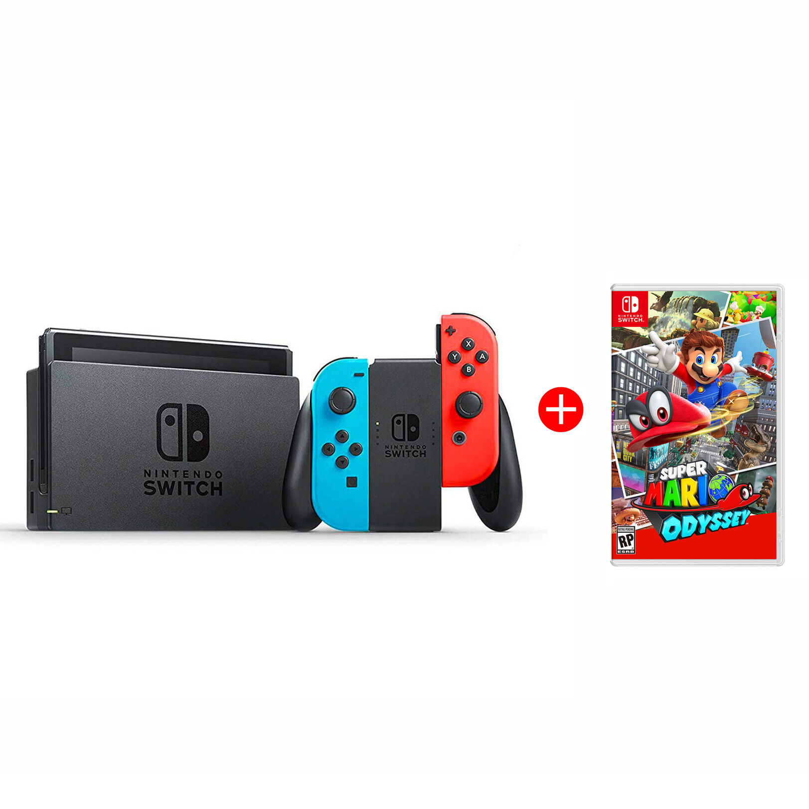 Combo Consola Nintendo Switch Neón + Juego Nintendo Switch Super