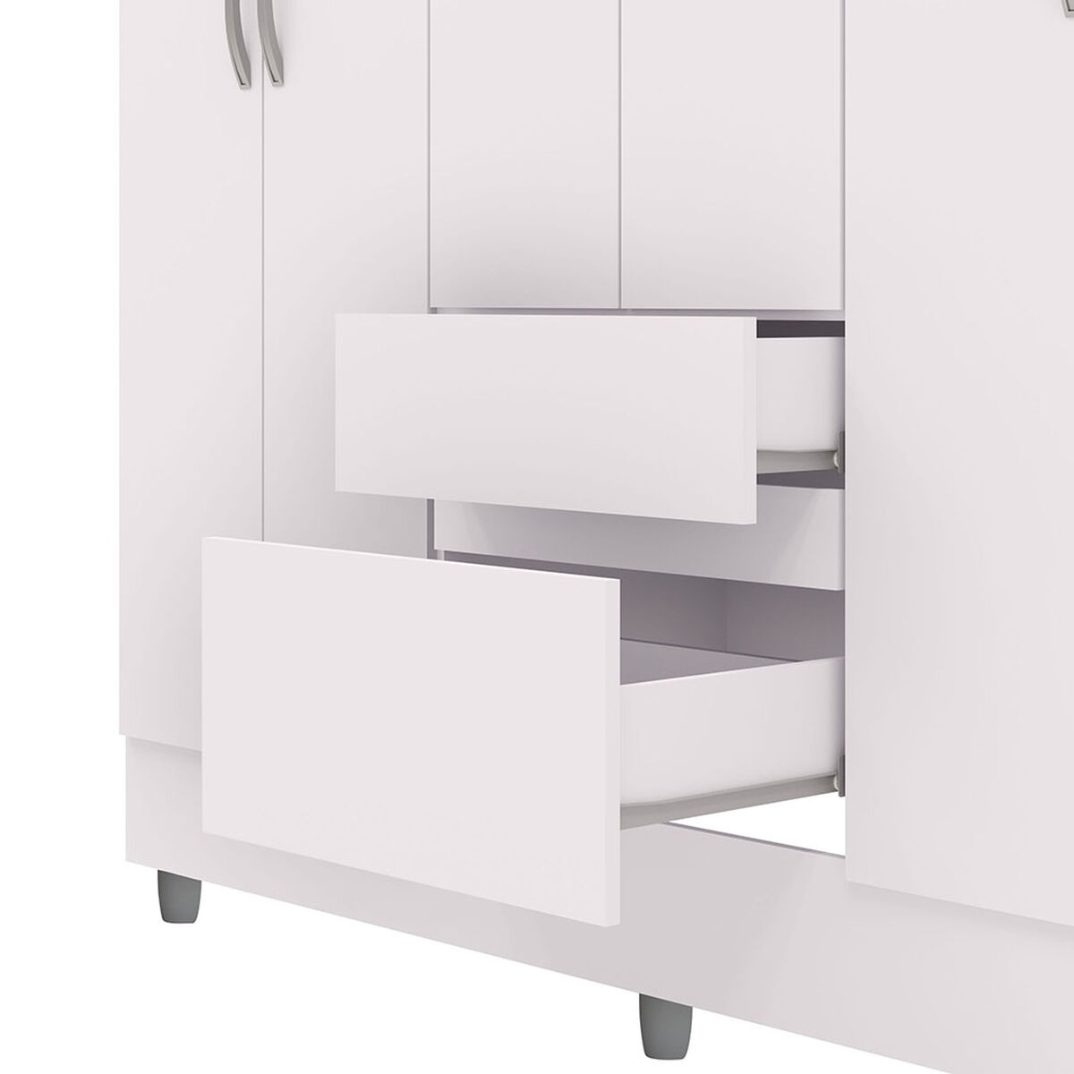 Clóset Vekkahome Americano 6 Puertas 2 Cajones Blanco