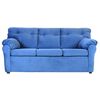 Sofá Muebles America Santa Fe 3 Cuerpos Azul Petróleo