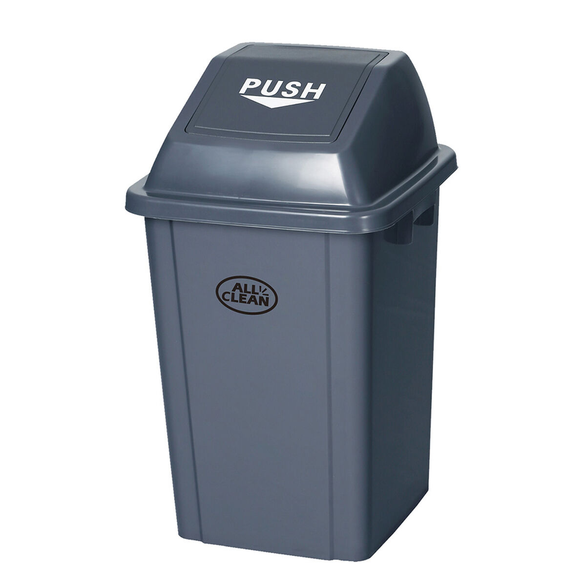 Basurero Cuadrado Allclean Gris 60 lt