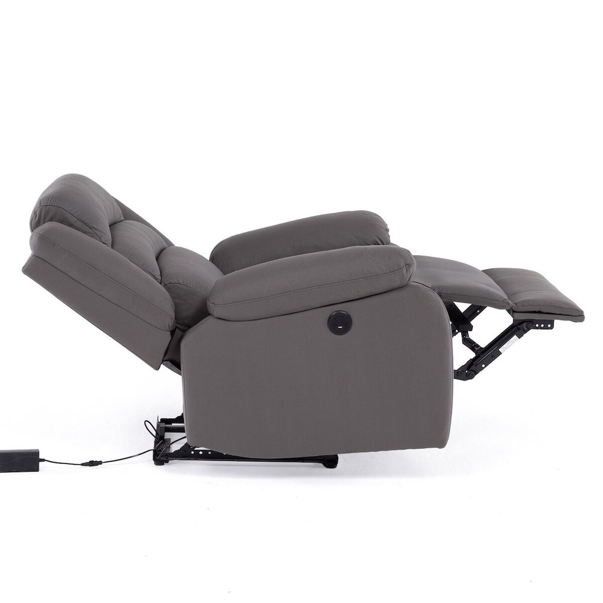 Bergere Reclinable Daniels New Praga  1 Cuerpos Gris
