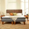 Cama Europea CIC 1,5 Plazas Ortopedic + Respaldo + Velador Villarrica