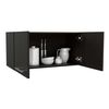 Mueble sobre Campana TuHome Manchester Wengue 2 Puertas