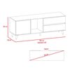 Rack Tuhome Acacia Hasta 60" Rovere-Blanco