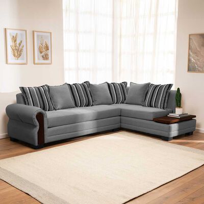 Sof&aacute; Seccional Living Factory Dakota 6 Cuerpos Gris