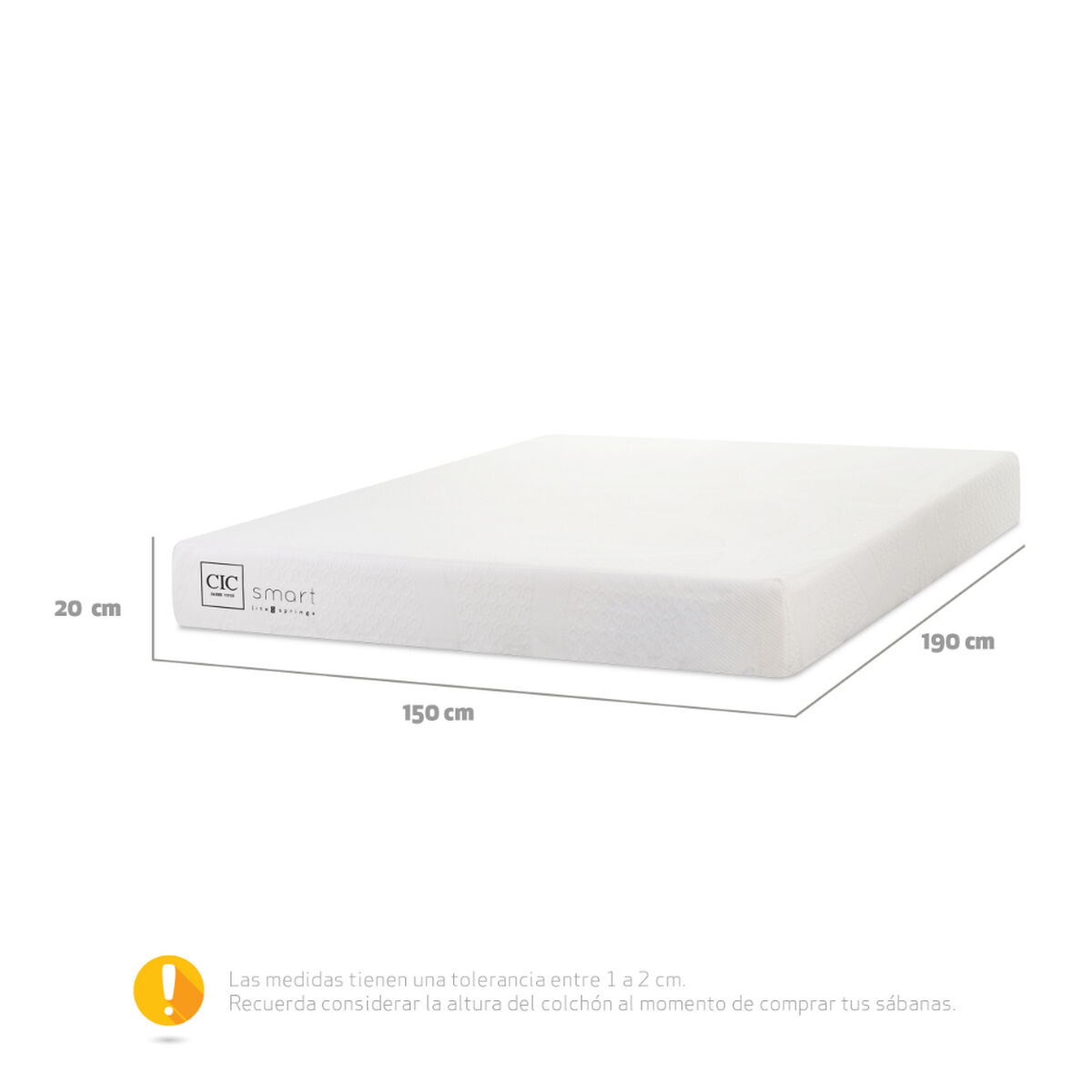 Colch&oacute;n CIC 2 Plazas Smart Lite Spring