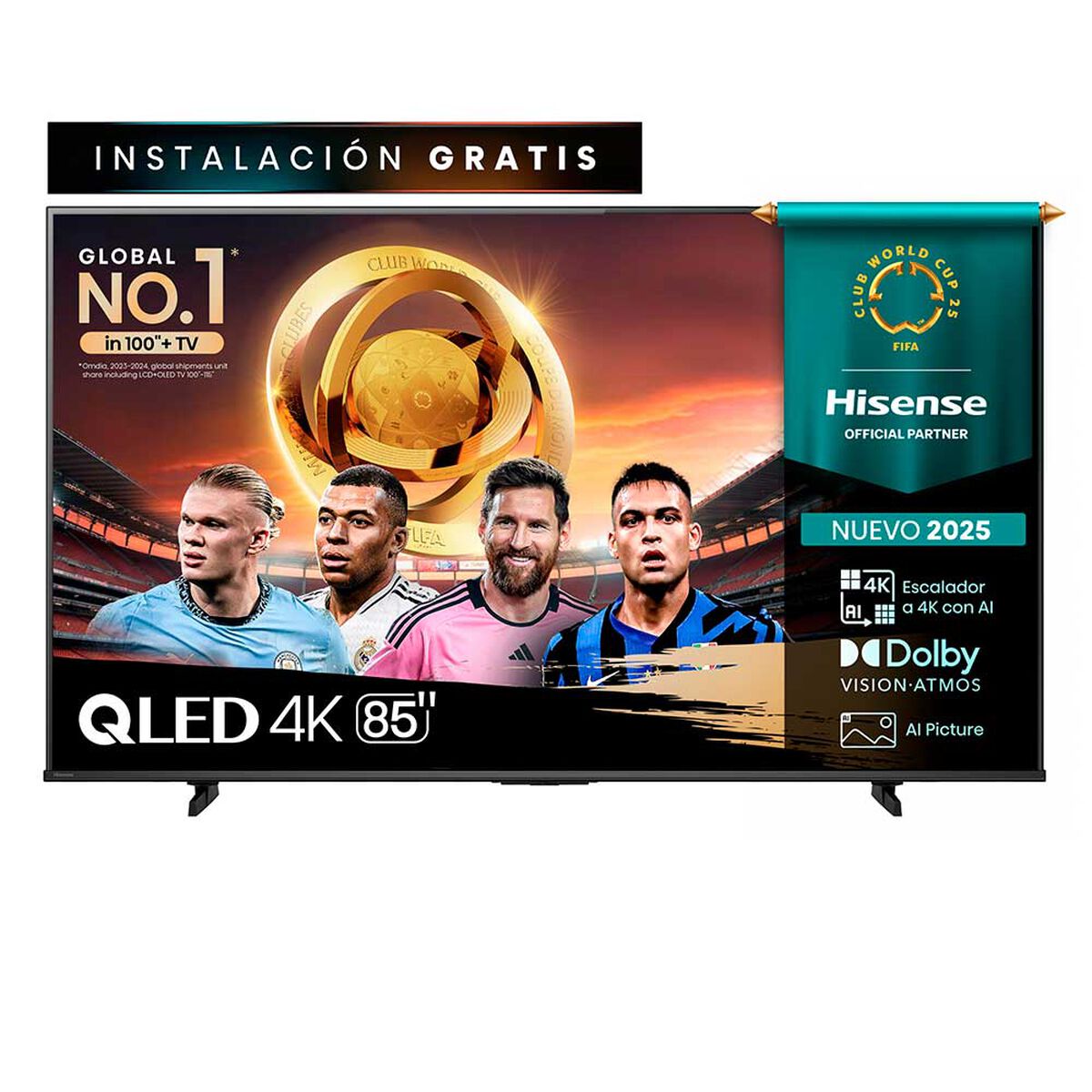 QLED 85" Hisense 85Q6QV Ultra HD 4K