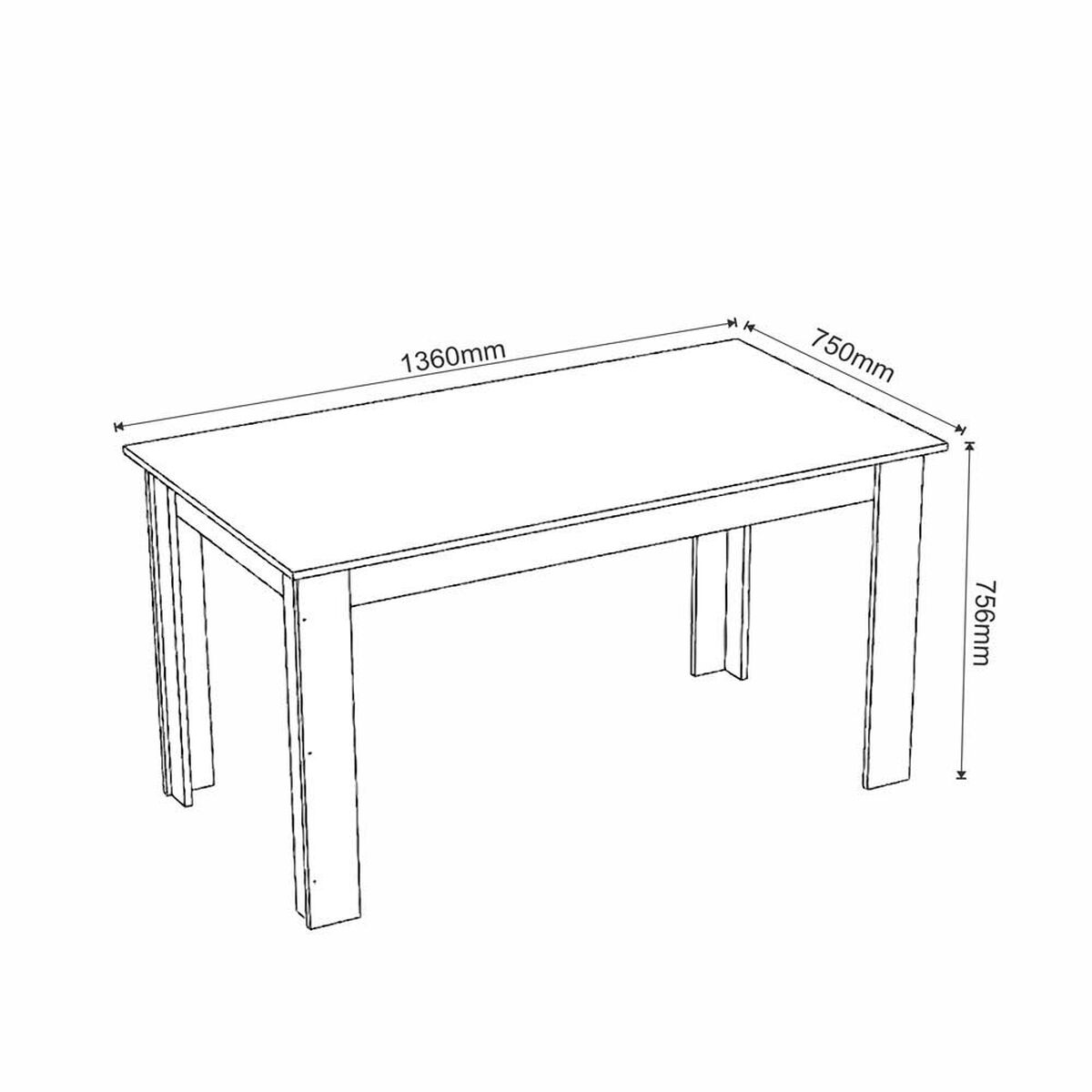 Juego de Comedor Altavision Violeta 6 Sillas Negro Miel