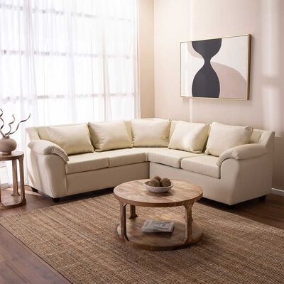Sofá Seccional Muebles MPR Cattaleya 5 Beige
