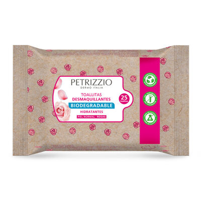 Imagen 1 del producto Toallitas Desmaquillantes Biodegradable Pepino 25 Unidades Petrizzio