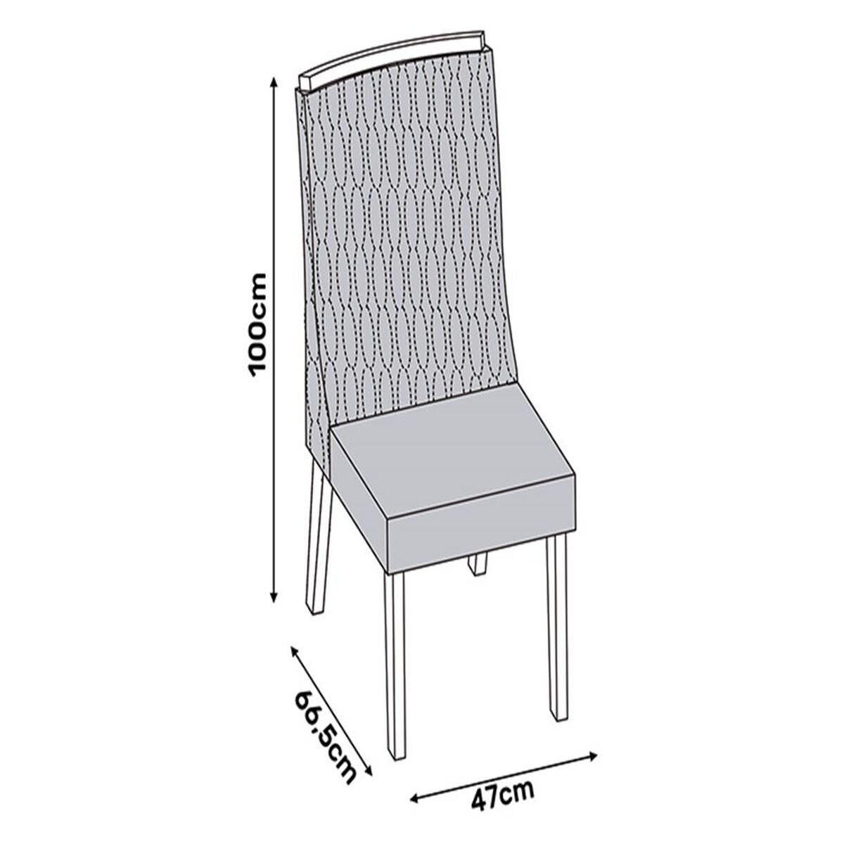 Juego de Comedor Altavision Forme Frow 6 Sillas Blanco