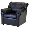 Juego de Living Muebles America Santa Fe Sofá 2 Cuerpos + Dos Sillones 1 Cuerpo Negro