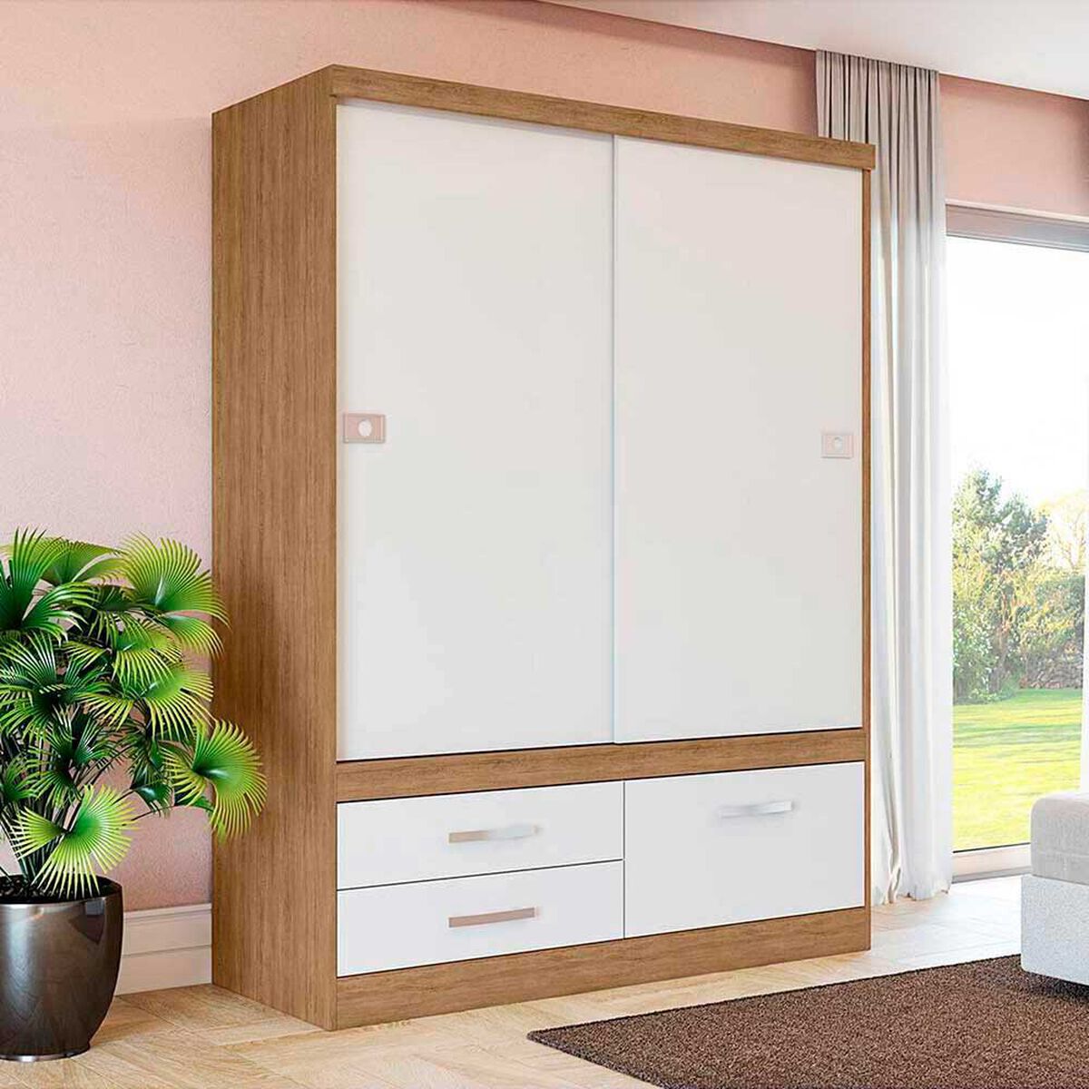 Cl&oacute;set Yardas S582 2 Puertas 3 Cajones