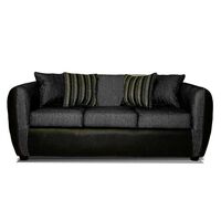 Sofá Elegant Detail Oklahoma 3 Cuerpos Gris Oscuro