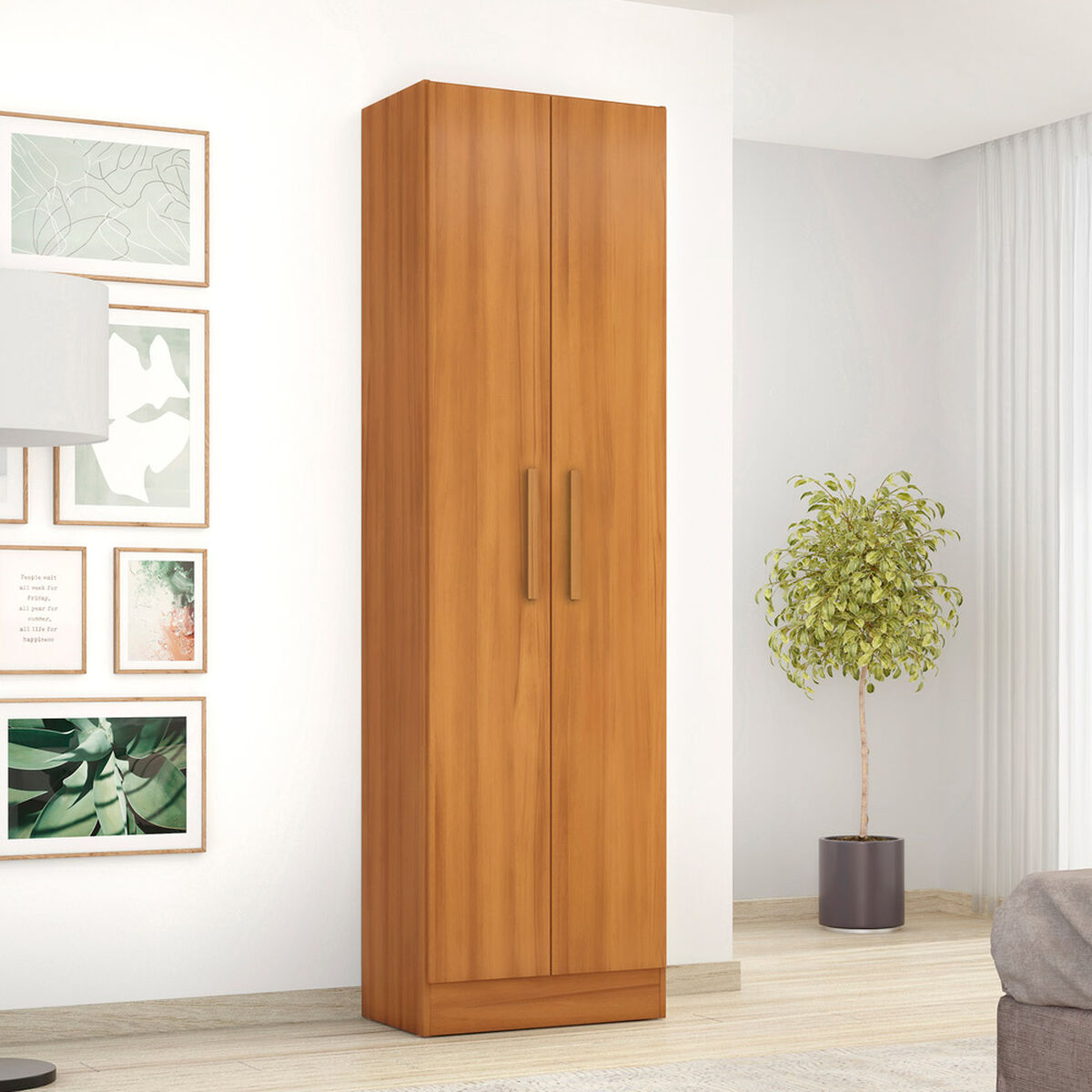 Despensa Home Mobili Takeo 2 Puertas Caf&eacute;