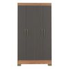 Clóset Vekkahome Roma 4 Puertas 1 Cajón Negro Café