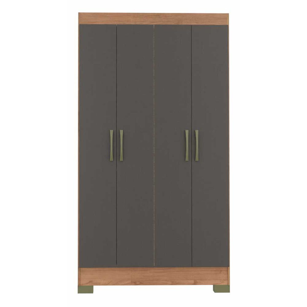 Clóset Vekkahome Roma 4 Puertas 1 Cajón Negro Café