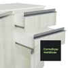 Mueble de Cocina Vekkahome Premium Smart 2 Cajones 8 Puertas Blanco