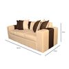 Sofa + 2 Pouff A&M Home Benjamin Beige Café