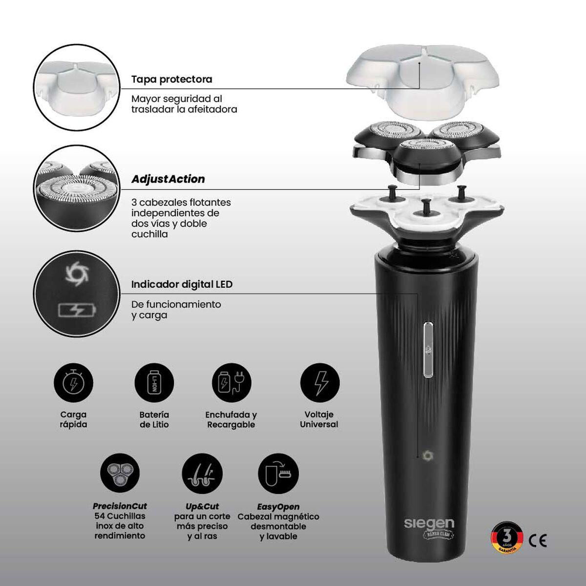 Afeitadora Siegen SG-7205