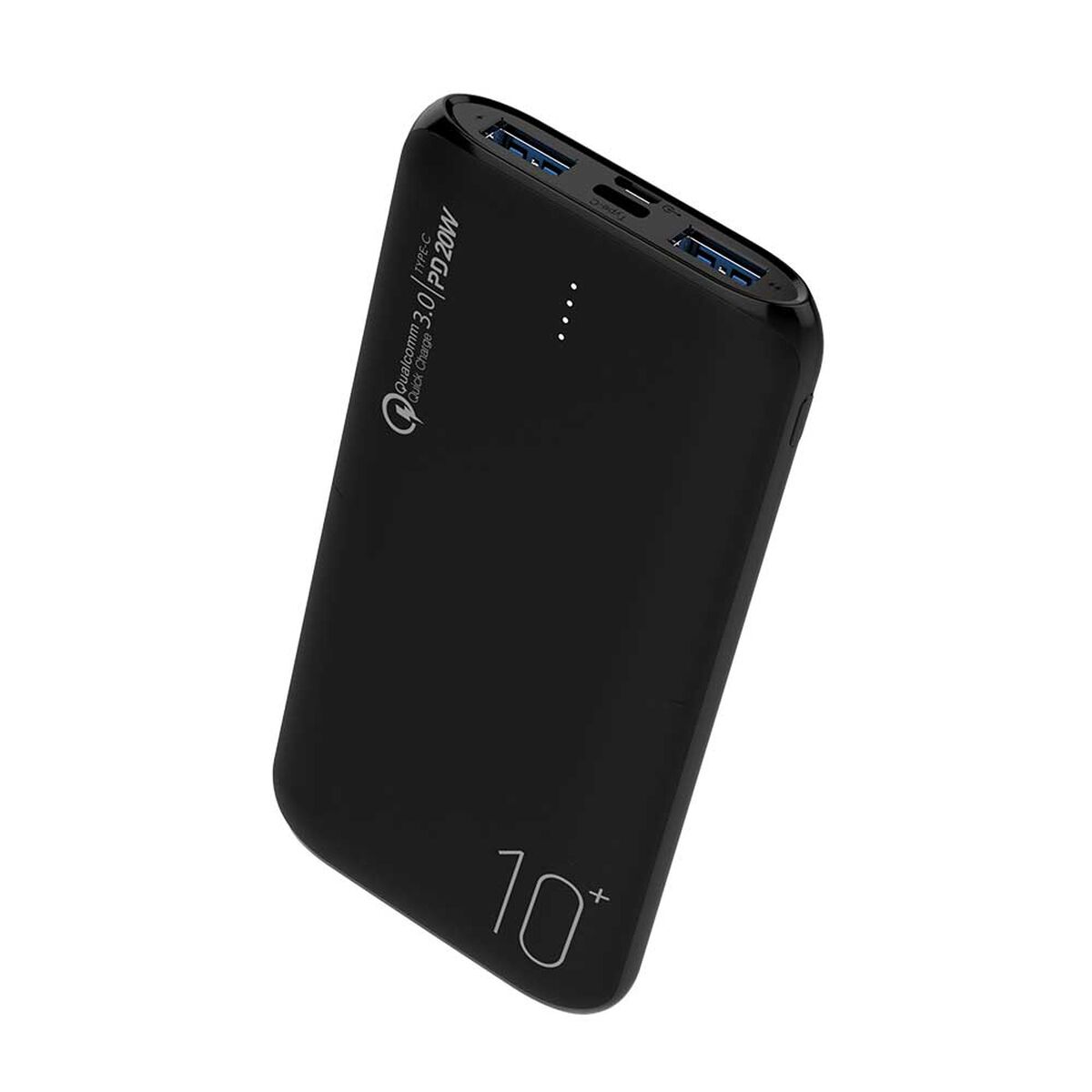 Batería Externa Portátil Dusted 10000mAh Carga Rápida Negro