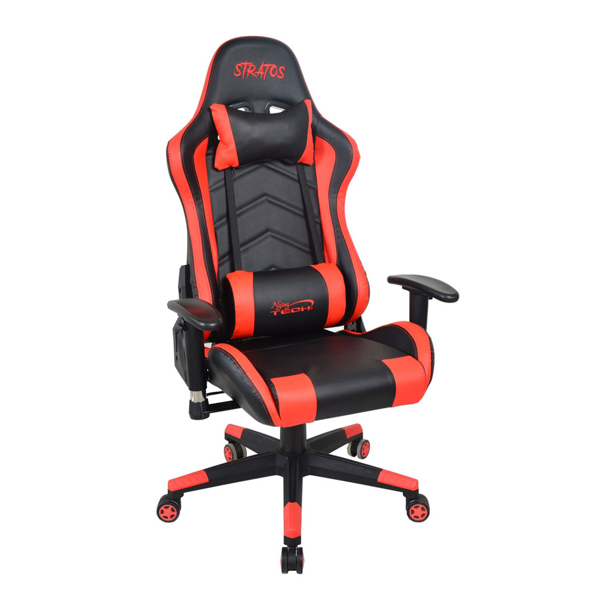 Silla Gamer Stratos Roja + Alfombra Njoytech
