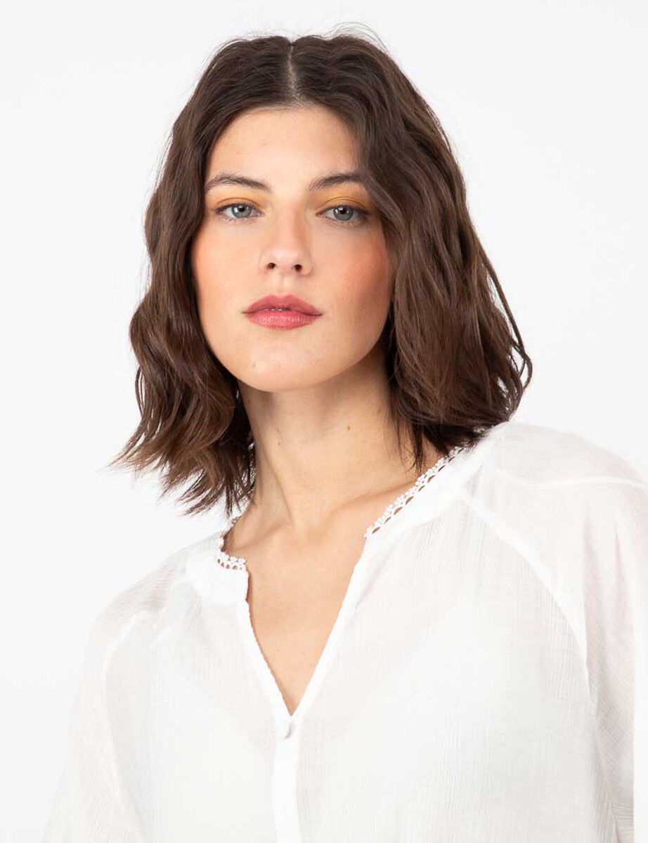 Blusa Lisa Manga 3/4 Mujer Alma